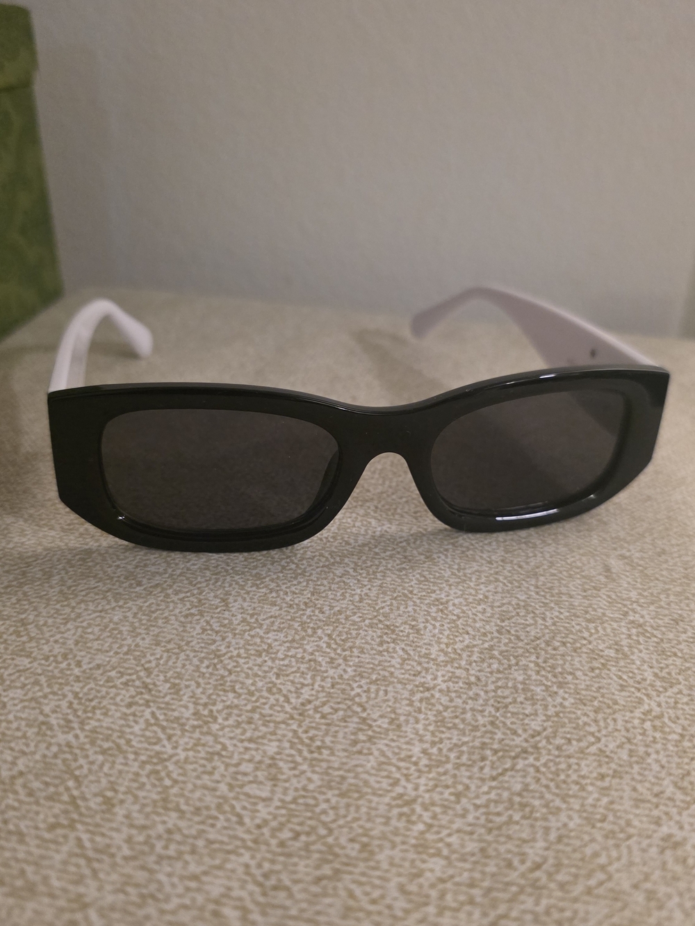 Rectangular Sunglasses in Black and White